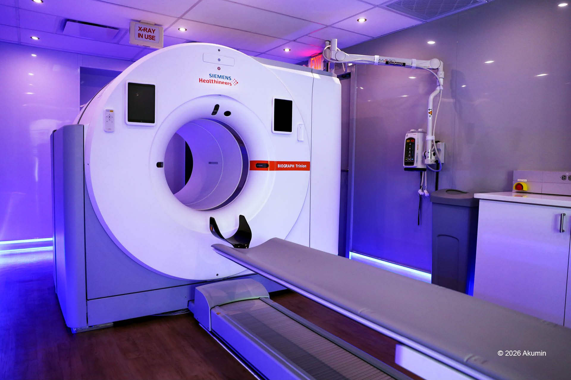 Akumin AXIS PET/CT scanner suite