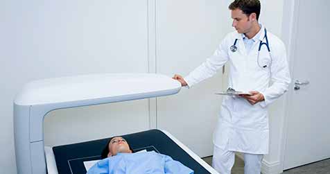 DEXA bone density scan for osteoporosis screening